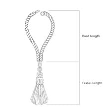 Natural Triple Sphere Jute Curtain Tieback